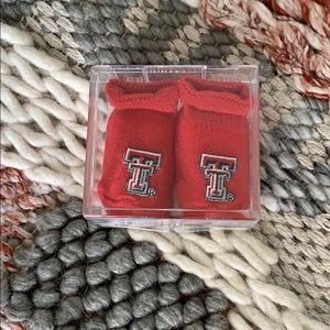 Texas Tech Newborn Booties